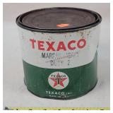 5lbs Texaco Grease Can - partially full