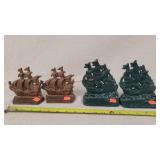 2- Sets of Cast Iron Ship Bookends