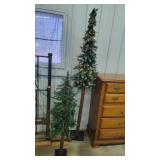 2- Christmas Trees, 4ft. & 7ft. Tall