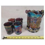 Northwood Grape & Cable Water Pitcher Set 5 pc.