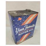 Pennsylvania Gallon Oil Tin, Empty
