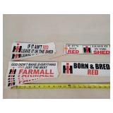 12-IH & Farmall Stickers, 11" Long