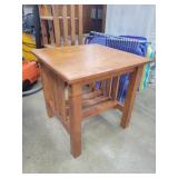 Maple Colored End Table,  20"W x 20"H x 20"D