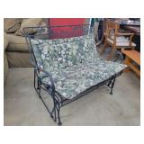 42" Metal Porch Glider w/ Cushion
