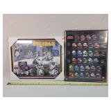 Vikings & NFL Helmut Prints (Helmut one broken)