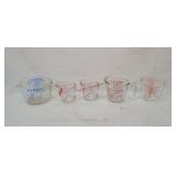 5-Glass Measuring Pitchers, Pyrex & Others