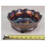 Northwood Grape & Cable Carnival Bowl 9"