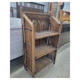 Vintage Folding Shelf, 20W x 36H x 10.5D