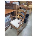 Oak Rocker w/ Cushion