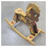 Vintage Rocking Horse w/ Rosemalling