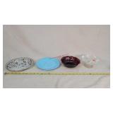 4-Plates, Ruby Glass, Ribbon Glass, Fenton & More