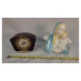 Sessions Clock & Mother Mary Planter