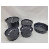 Black 5 PC. Cookware Set