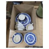 Blue Willow Pattern Dishes, Plates, Cups & more