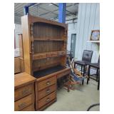 Nice Desk w/ Hutch Top,  47"W x 78"H x 18"D