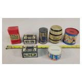 7- Vintage Tin Coin Banks