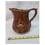 Swan Pottery Pitcher, 7.5" Tall