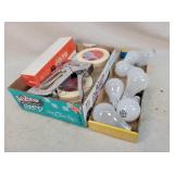 Stapler, Tape, 100W Light Bulbs, Misc