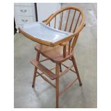 Vintage High Chair w/ Metal Tray