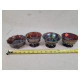 4- Northwood Grape & Cable Carnival Berry Dishes