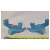 Pair of Van Briggle Candle Holders