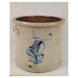2 Gallon Salt Glazed Stoneware Crock (Chipped)
