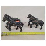 4- Cast Iron Hitch Horses