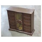 Dresser top Jewelry Armoire - 20"W x 18.5"H x 7"D