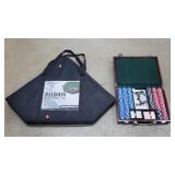 Table Top Poker Board w/ Poker Chips, 50.75" x