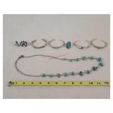 Southwestern-Style Turquoise Jewelry Lot