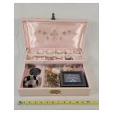 Jewelry Box Loaded with Jewelry Necklaces,