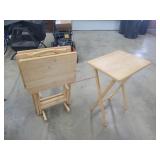 4- TV Trays with Stand