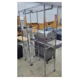 Rolling Wire Clothing Rack
