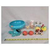 Salt & Pepper Shakers, Turtle Ash Tray, misc