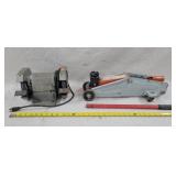 Bench Grinder (works) Larin Floor Jack (bent)