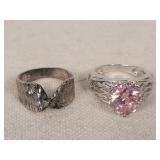 2- Sterling Rings - Size 5.5 / 9g total
