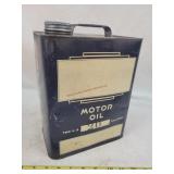 2 Gal. Motor Oil Tin, Empty