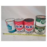 5-1 Qt./ 1 Pint Oil Tins Empty