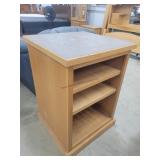Oak Cabinet w/Shelves,  26"W x 36"H x 25"D