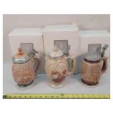 3- Avon Beer Steins