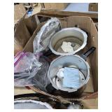 2- Pressure Cookers, 9" & 11" Dia. With Weights
