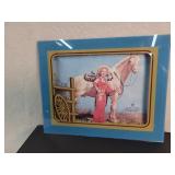 Winchester, Indiana Advertising Cowgirl Glass