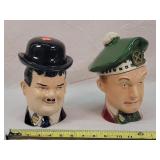 Vintage Laurel & Hardy Decanter Set of 2!