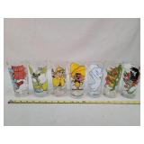 Set of 6 Pepsi Cartoon Glasses