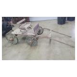 Antique Wooden Goat Cart w/Seat