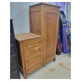 Antique Oak Chesser 46"W x 64"H x 20"D