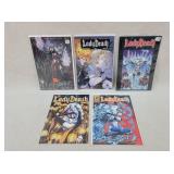 5- Lady Death Comics - 1 Signed