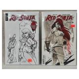 2- Dynamite Red Sonja Comics - Variants 1- Signed