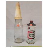 Domed IH Oil Can & Other Oil Jar
