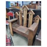 Vintage Garden Bench, 32" W X 39"H